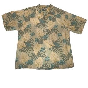 Multi olive toned Tommy Bahama button down shirt